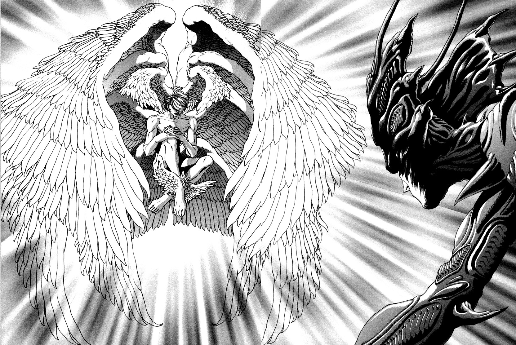 Реманга демон. Devilman Люцифер. Сатана Devilman Manga. Devilman: Crybaby Люцифер.
